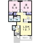 エレガントヒルAの間取り画像