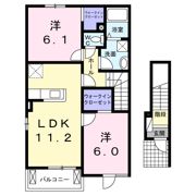 ブライト Bの間取り画像
