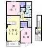 ブライト Bの間取り画像