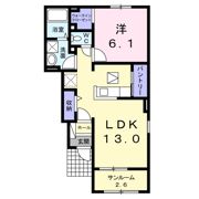 はまなす荘Ⅱの間取り画像