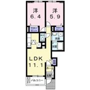 ファミーユ 大菅Ⅱの間取り画像