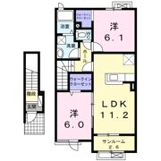 ペルフェット211 Aの間取り画像