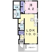 オアシス Bの間取り画像