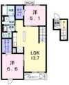 クレール青葉台の間取り画像