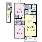 パークサイドウエストの間取り画像