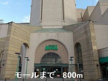 近くのモールまで800m(徒歩10分)