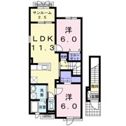 ヴィラ・プリムローズ Bの間取り画像