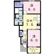 ハイム北の浴の間取り画像