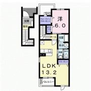 クレセントハイム Cの間取り画像