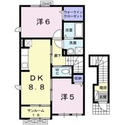 シャン・ド・フル－ル Eの間取り画像