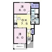 フェリーチェBの間取り画像