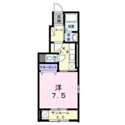 コートソレイユBの間取り画像