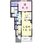 サンシャイン西寺Cの間取り画像