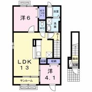 コンフォート ココ Ⅰの間取り画像