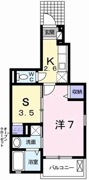 パストラルメゾン白水の間取り画像