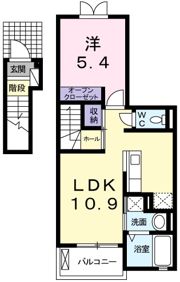 パストラルメゾン白水の間取り画像