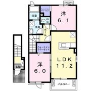 ソレイユ横島Bの間取り画像