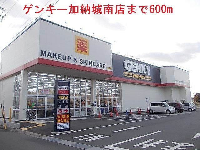 近くのゲンキー加納城南店まで600m（徒歩8分）