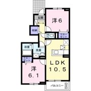 レスペランス Ⅱの間取り画像