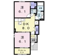 ラ グリシーヌAの間取り画像