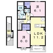 ラ グリシーヌBの間取り画像