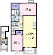 スウィート Ⅱの間取り画像