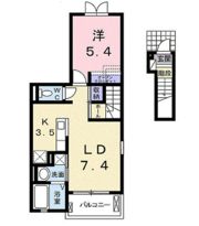 プリエール弐 Bの間取り画像