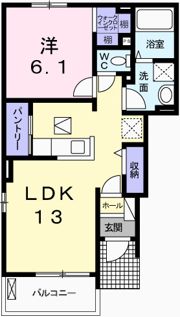 ウエスト ガーデン Ⅱの間取り画像