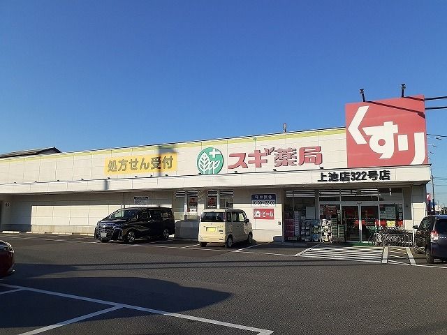 近くのスギ薬局上池店まで1,006m（徒歩13分）