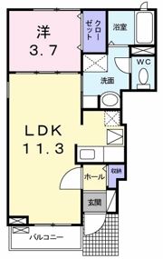 サニーハウス光の間取り画像