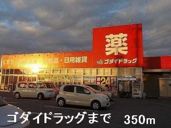 近くのゴダイドラッグまで350m（徒歩5分）