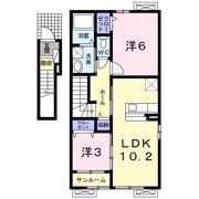 ベル・ルミエール・Mの間取り画像