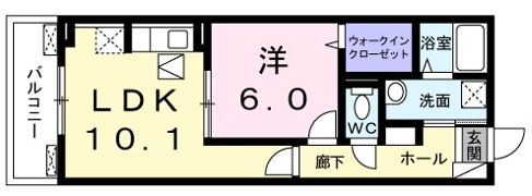 プロムナード神野の間取り画像