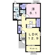 レーヴ Ⅱの間取り画像