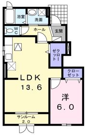 サフィール峰の間取り画像