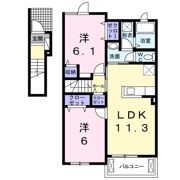 シャン・ド・フルール Cの間取り画像