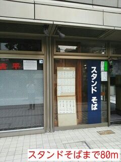 近くのスタンドそばまで80m（徒歩1分）
