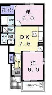 ベルカーサAの間取り画像