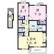 テオーリア小川Ⅰの間取り画像