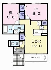 アンフィニ レーヴⅡの間取り画像