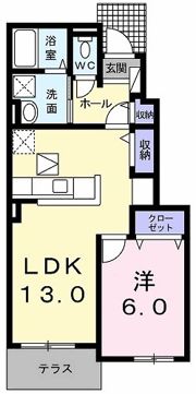 ミルトD （mild）の間取り画像