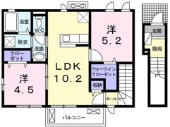 ヒオキハイツの間取り画像