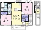 ヒオキハイツの間取り画像