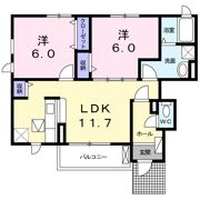 ラ・フランセ5の間取り画像