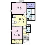 レスポワール Ⅲの間取り画像