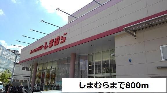 近くのしまむらまで800m（徒歩10分）