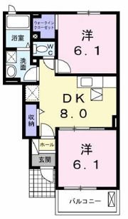 イル パラッツオ アミダⅡの間取り画像