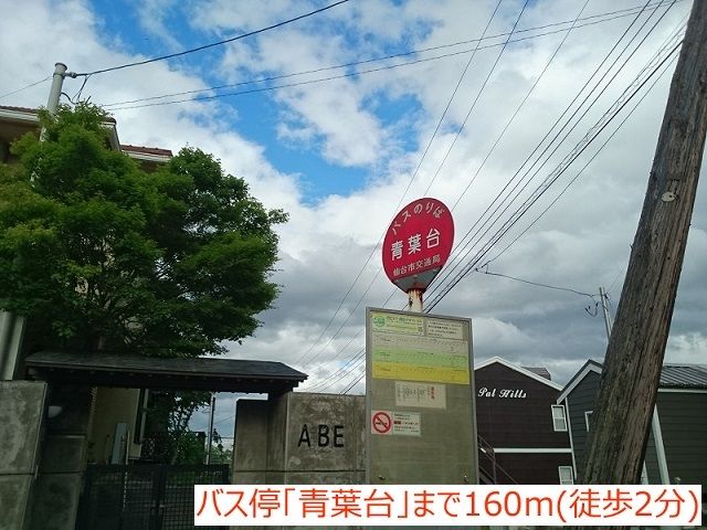 近くのバス停青葉台まで160m（徒歩2分）
