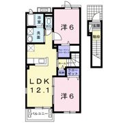 リバー広川Ⅲの間取り画像