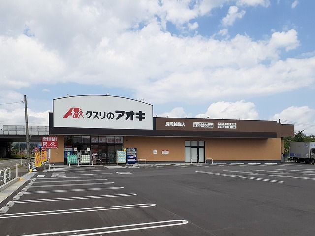 近くのクスリのアオキ長岡越路店まで3,290m（徒歩42分）